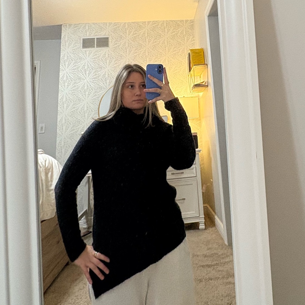 Abercrombie asymmetrical turtle neck